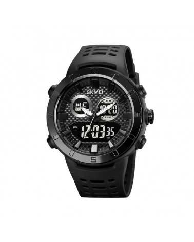 Ψηφιακό/αναλογικό ρολόι χειρός – Skmei - 2014 - Black/Black