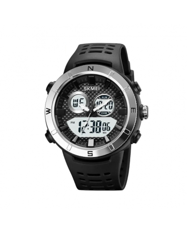 Ψηφιακό/αναλογικό ρολόι χειρός – Skmei - 2014 - Silver/White