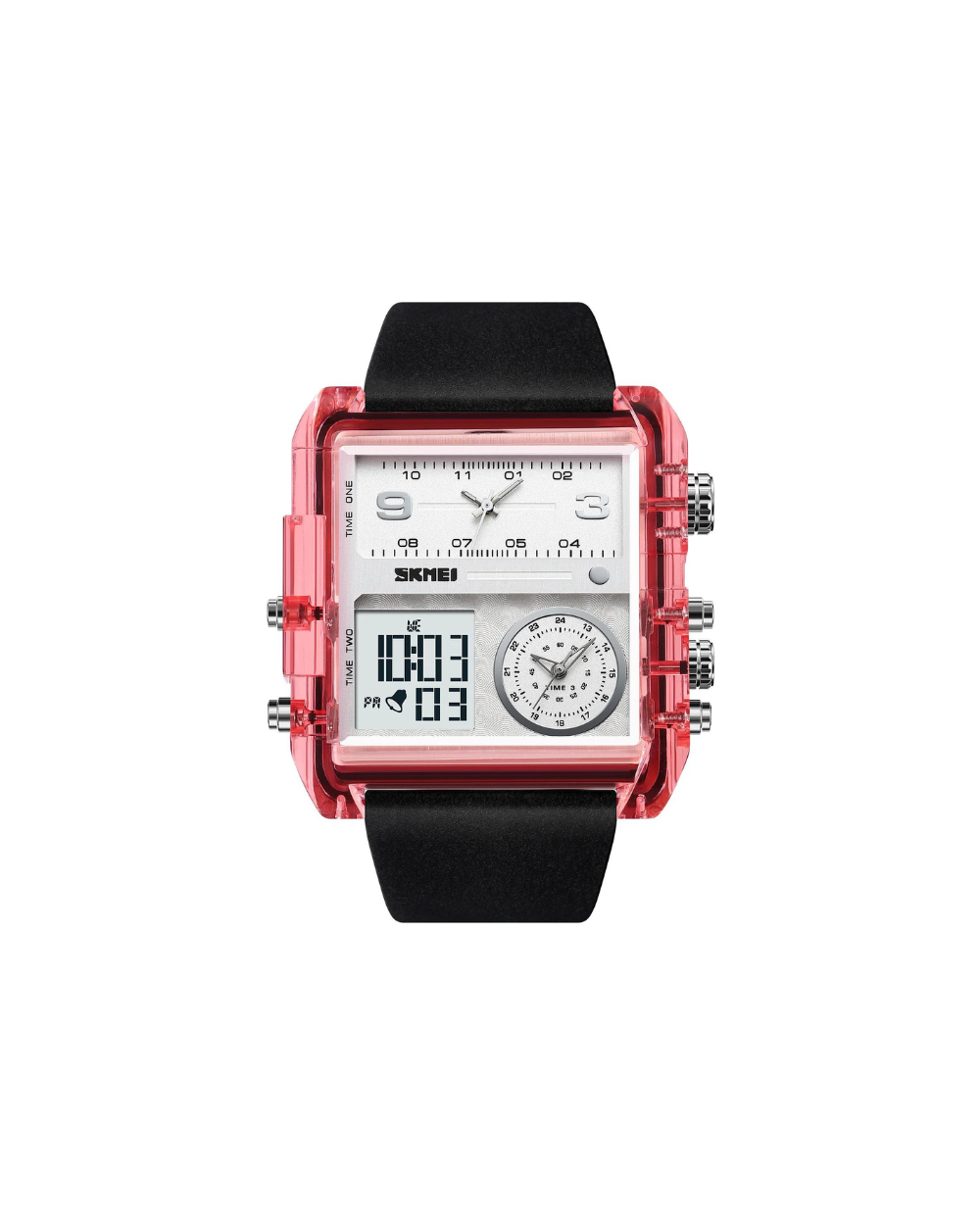 Ψηφιακό/αναλογικό ρολόι χειρός – Skmei - 2020 - Pink
