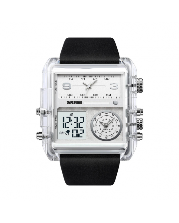 Ψηφιακό/αναλογικό ρολόι χειρός – Skmei - 2020 - White Transparent