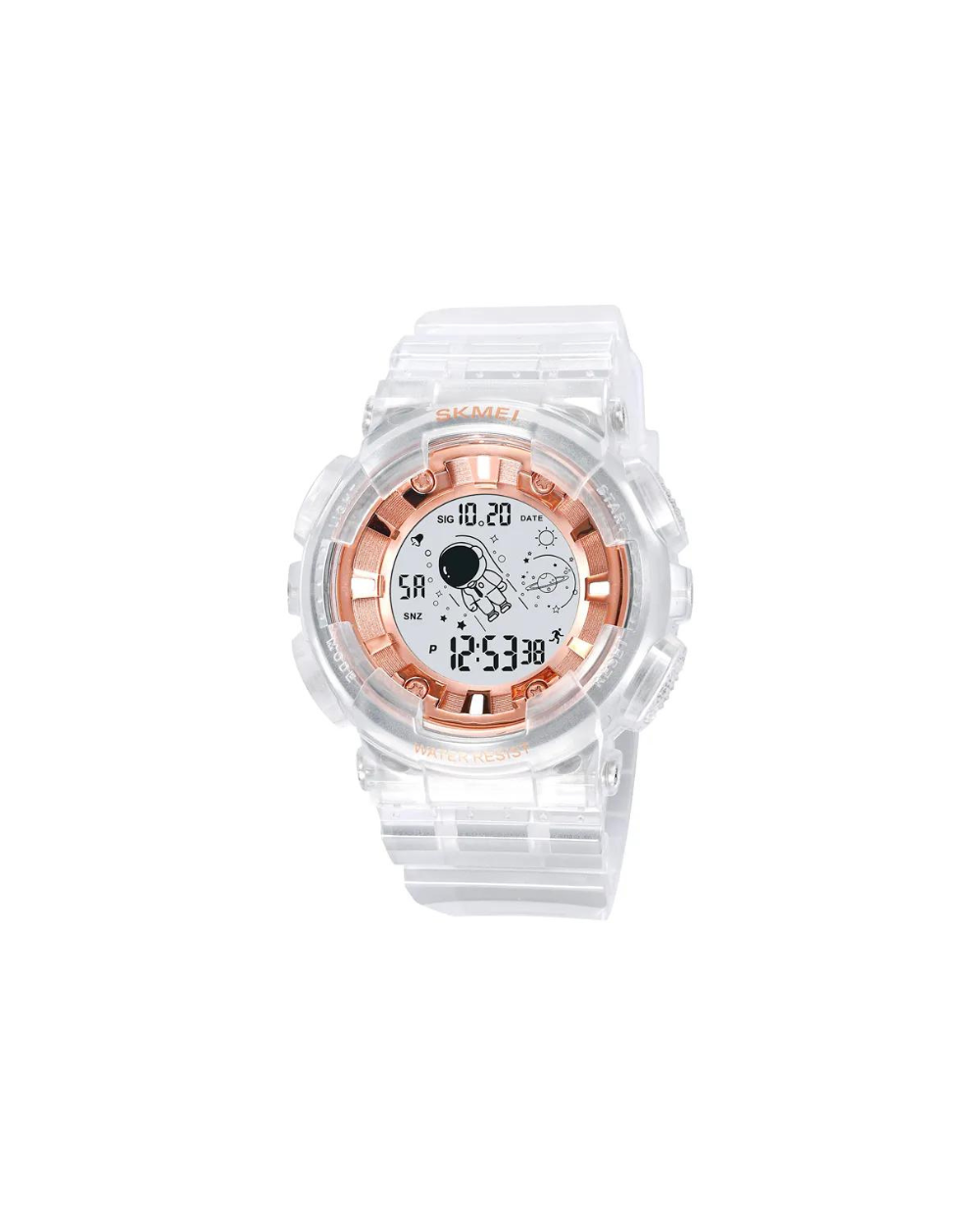 Ψηφιακό ρολόι χειρός – Skmei – 2035 - White/Rose Gold