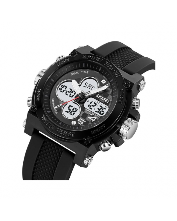 Ψηφιακό/αναλογικό ρολόι χειρός – Skmei - 2065 - Black/White