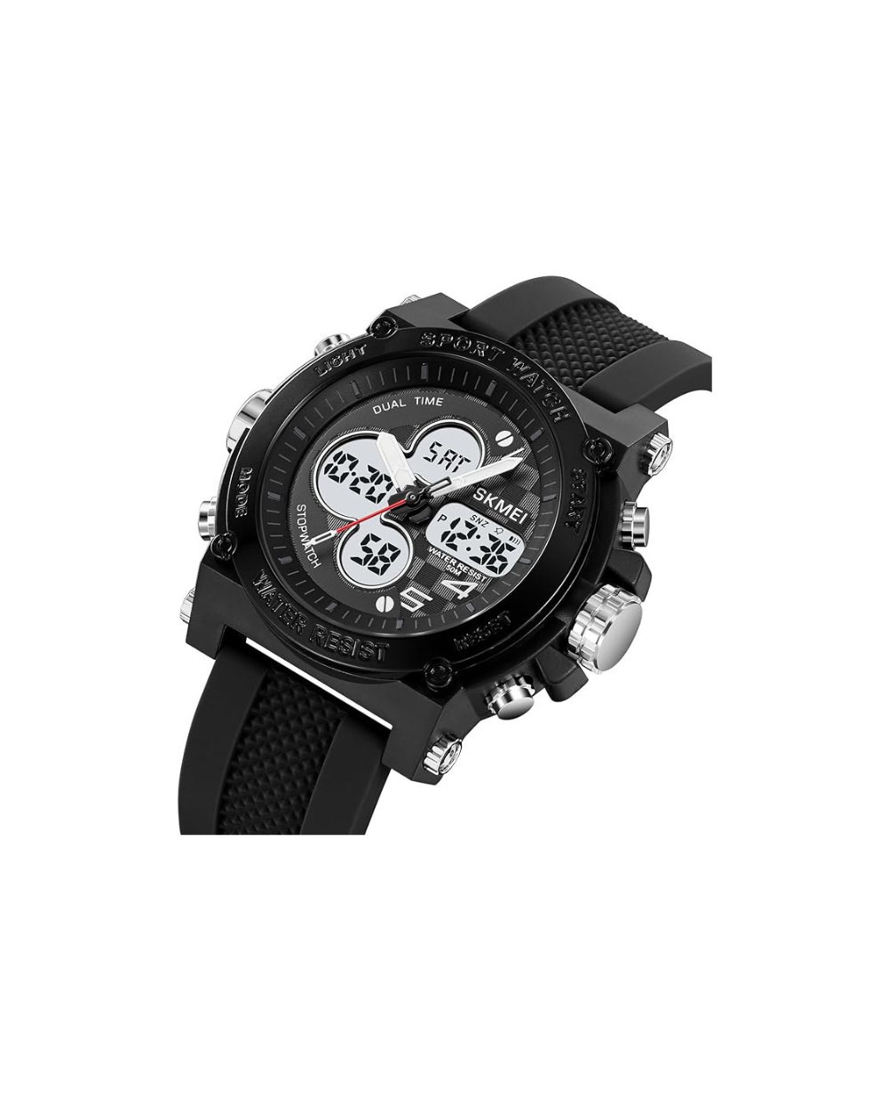 Ψηφιακό/αναλογικό ρολόι χειρός – Skmei - 2065 - Black/White