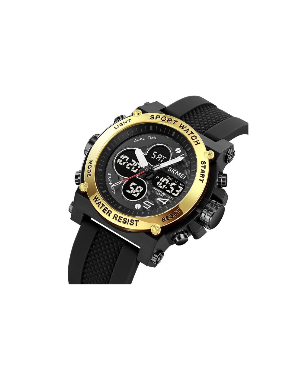 Ψηφιακό/αναλογικό ρολόι χειρός – Skmei - 2065 - Gold/Black