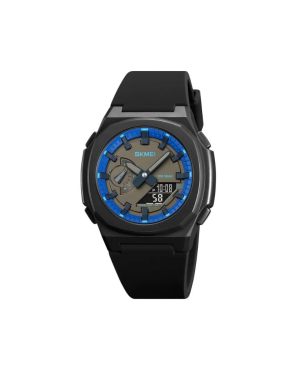 Ψηφιακό/αναλογικό ρολόι χειρός – Skmei - 2091 - Dark Blue/Black screen