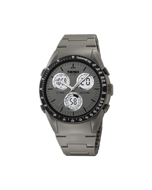 Ψηφιακό/αναλογικό ρολόι χειρός – Skmei - 2109 - Dark Grey