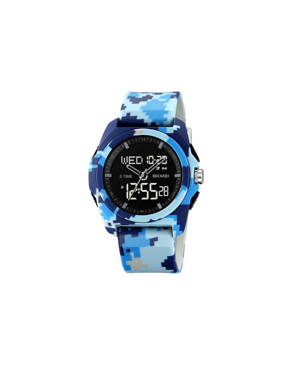 Ψηφιακό/αναλογικό ρολόι χειρός – Skmei - 2199 - Army Blue