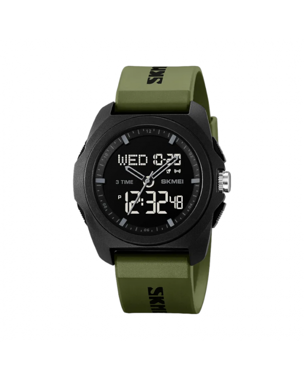 Ψηφιακό/αναλογικό ρολόι χειρός – Skmei - 2199 - Green