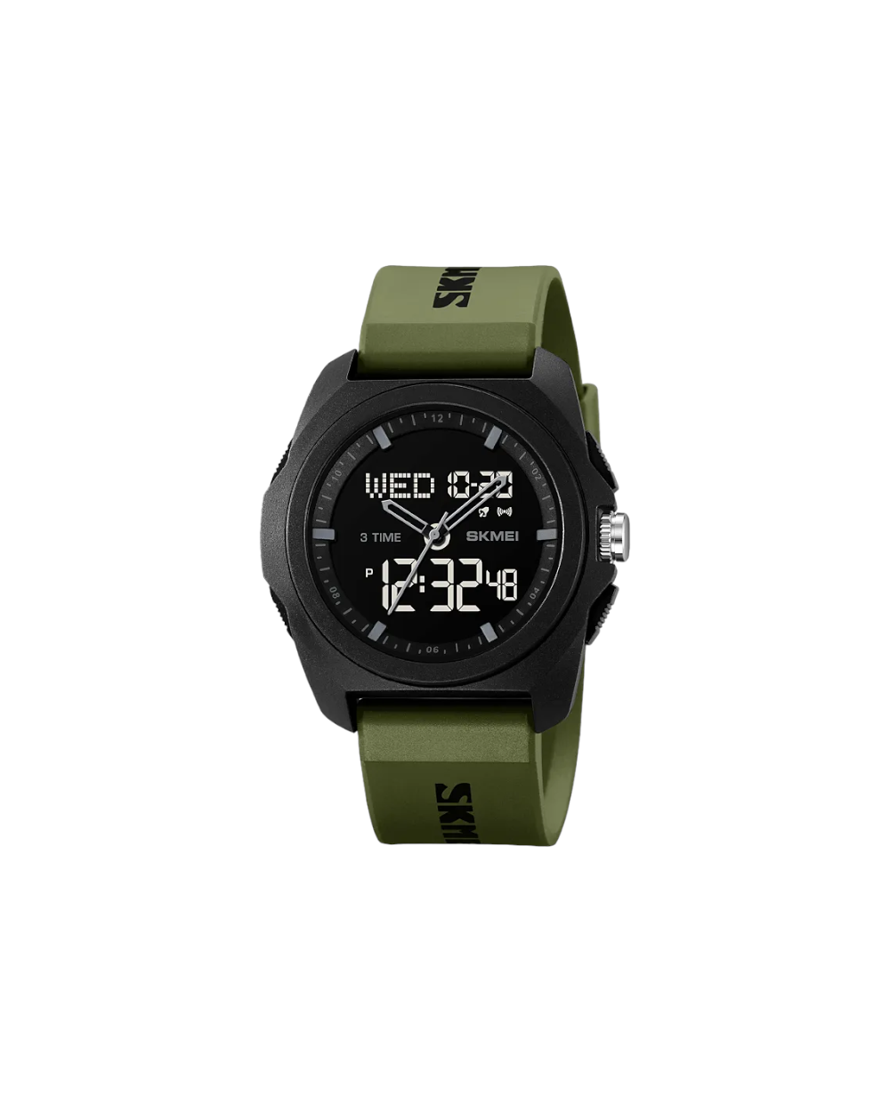 Ψηφιακό/αναλογικό ρολόι χειρός – Skmei - 2199 - Green