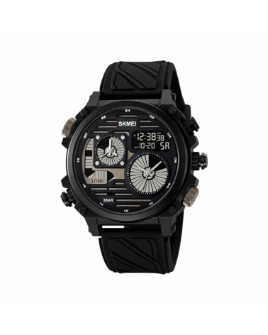 Ψηφιακό/αναλογικό ρολόι χειρός – Skmei - 2202 - Black