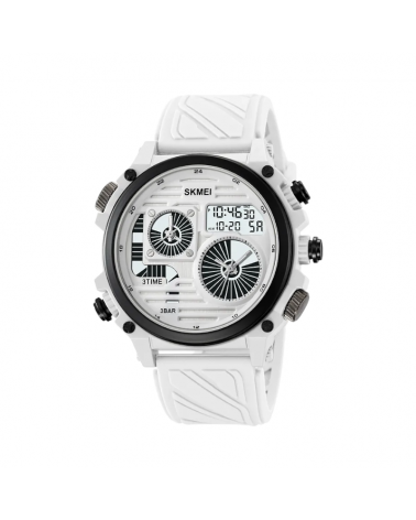 Ψηφιακό/αναλογικό ρολόι χειρός – Skmei - 2202 - White