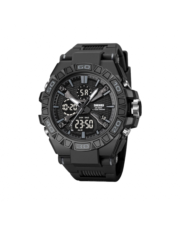 Ψηφιακό/αναλογικό ρολόι χειρός – Skmei - 2220 - Black