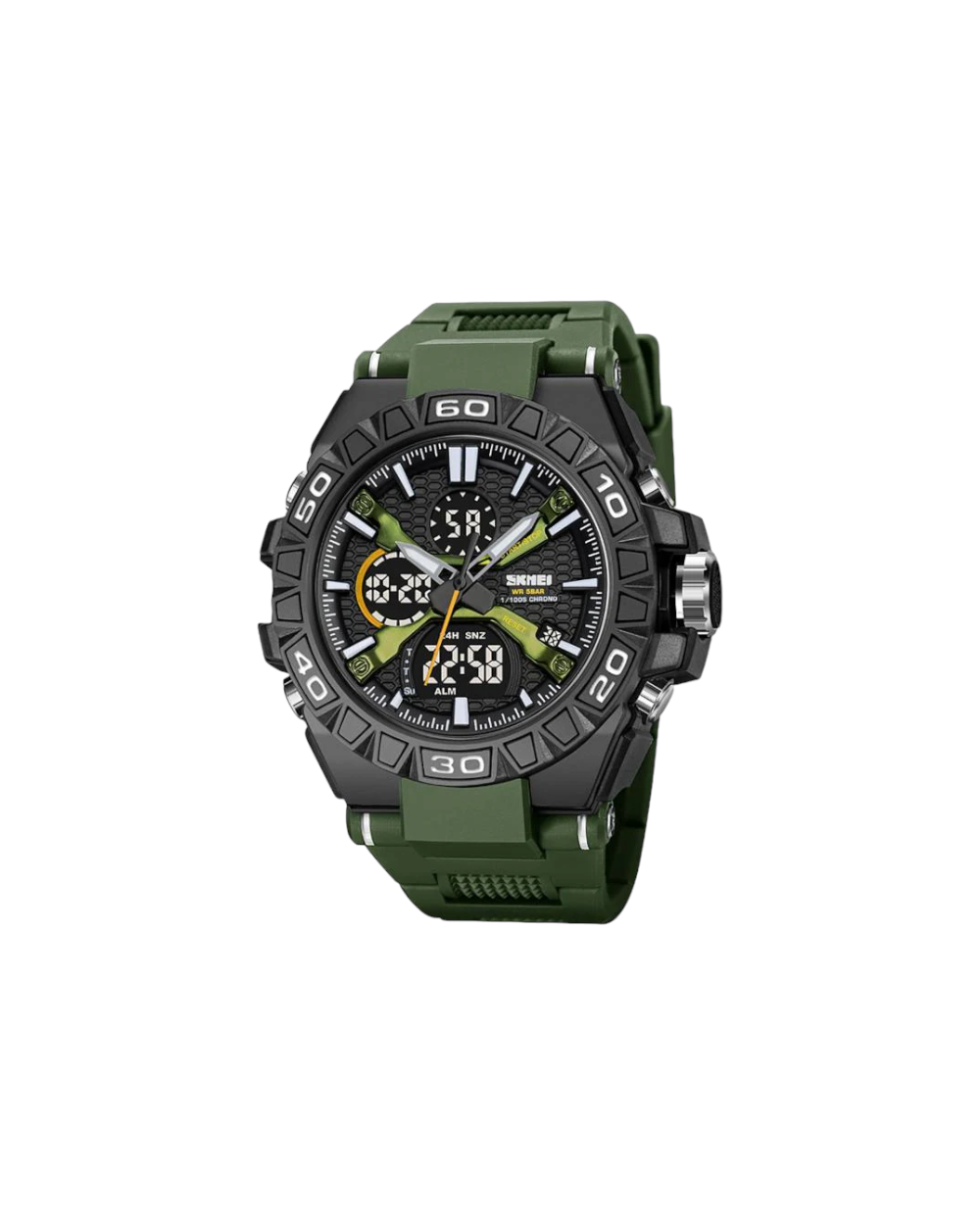 Ψηφιακό/αναλογικό ρολόι χειρός – Skmei - 2220 - Green