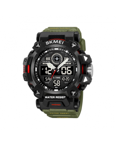 Ψηφιακό/αναλογικό ρολόι χειρός – 2226 - Green