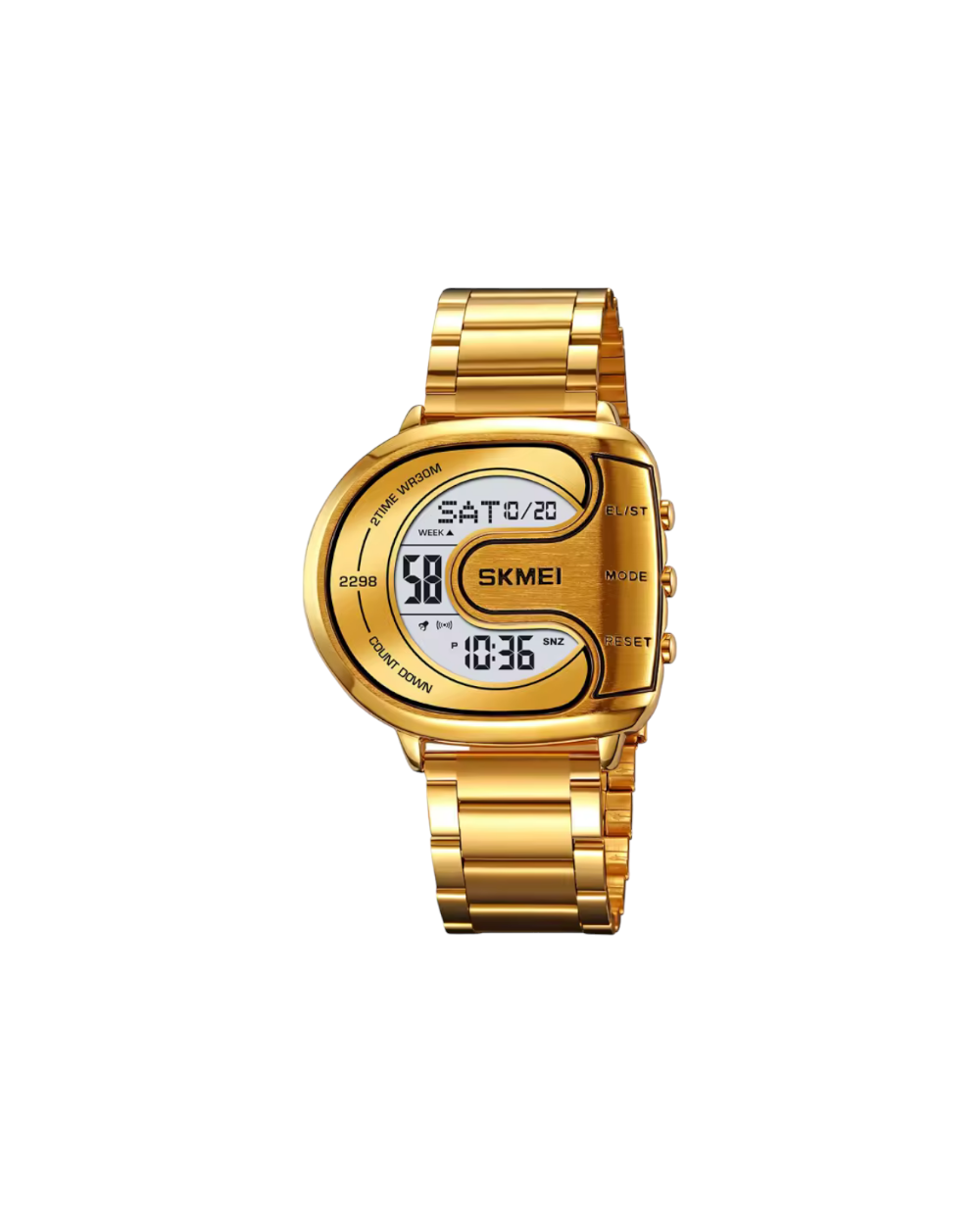 Ψηφιακό ρολόι χειρός – Skmei - 2298 - Gold/White