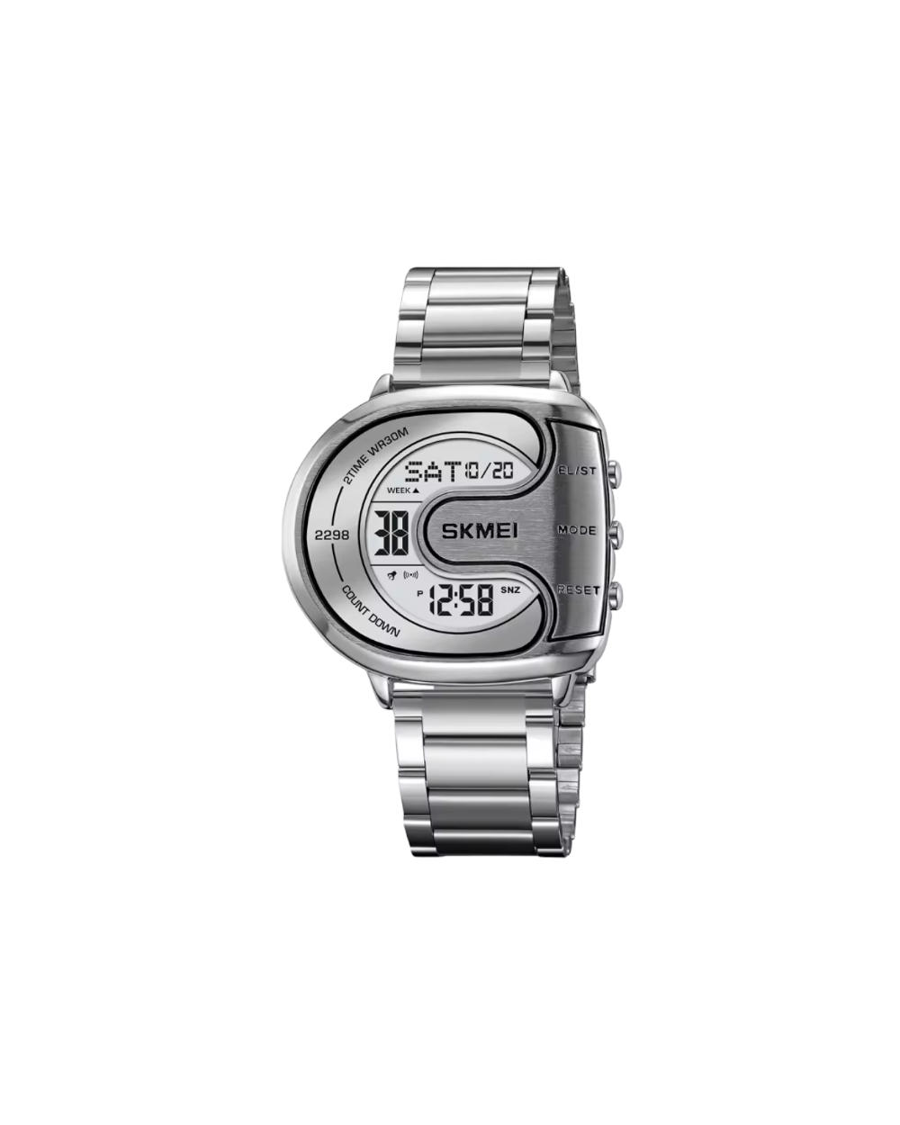 Ψηφιακό ρολόι χειρός – Skmei - 2298 - Silver/White