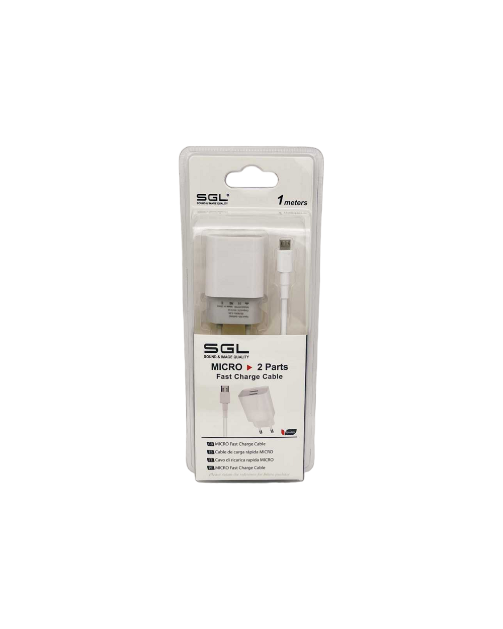 Αντάπτορας φόρτισης με καλώδιο - Micro USB - Quick Charge - D13-S2 - 1m
