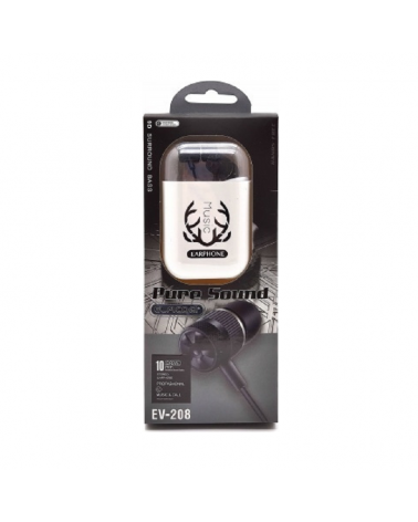 Ενσύρματα ακουστικά - EV-208 - 202289 - Black