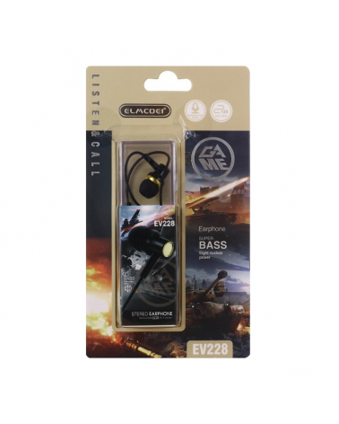 Ενσύρματα ακουστικά - EV-228 - 202289 - Black