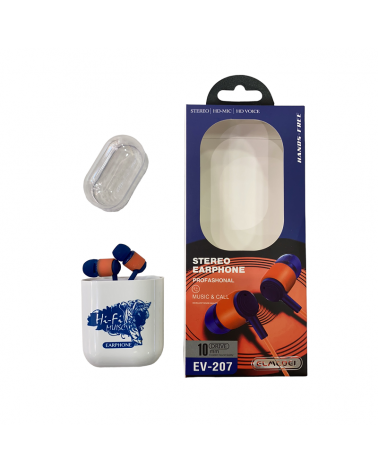 Ενσύρματα ακουστικά - EV-207 - 202296 - Blue/Orange