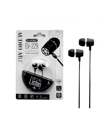 Ενσύρματα ακουστικά - EV-229 - 202296 - Black