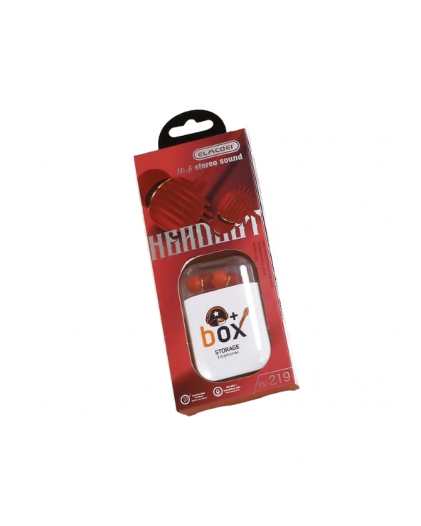 Ενσύρματα ακουστικά - EV-219 - 202555 - Red