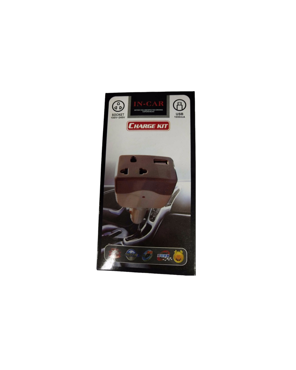 Αντάπτορας αναπτήρα αυτοκινήτου με πρίζα και USB - In-Car - WF306