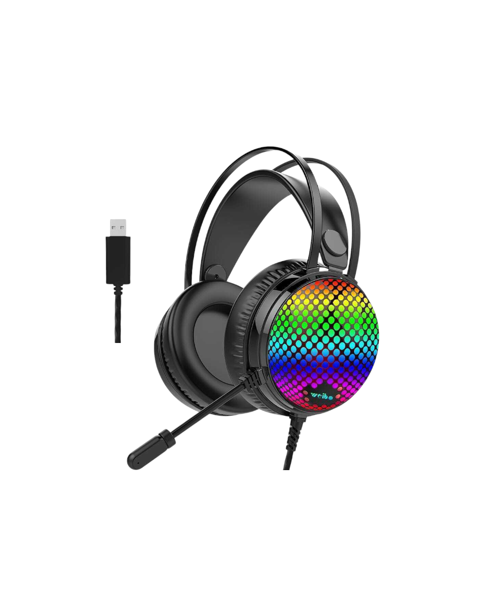 Ενσύρματα ακουστικά Gaming - G30 - LED RGB - Weibo