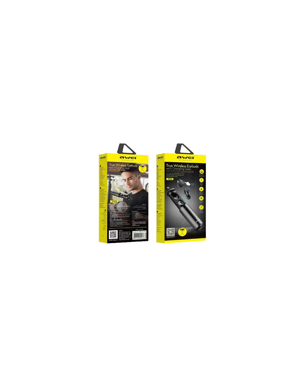 Ασύρματα ακουστικά Bluetooth με θήκη φόρτισης - T55 - Awei