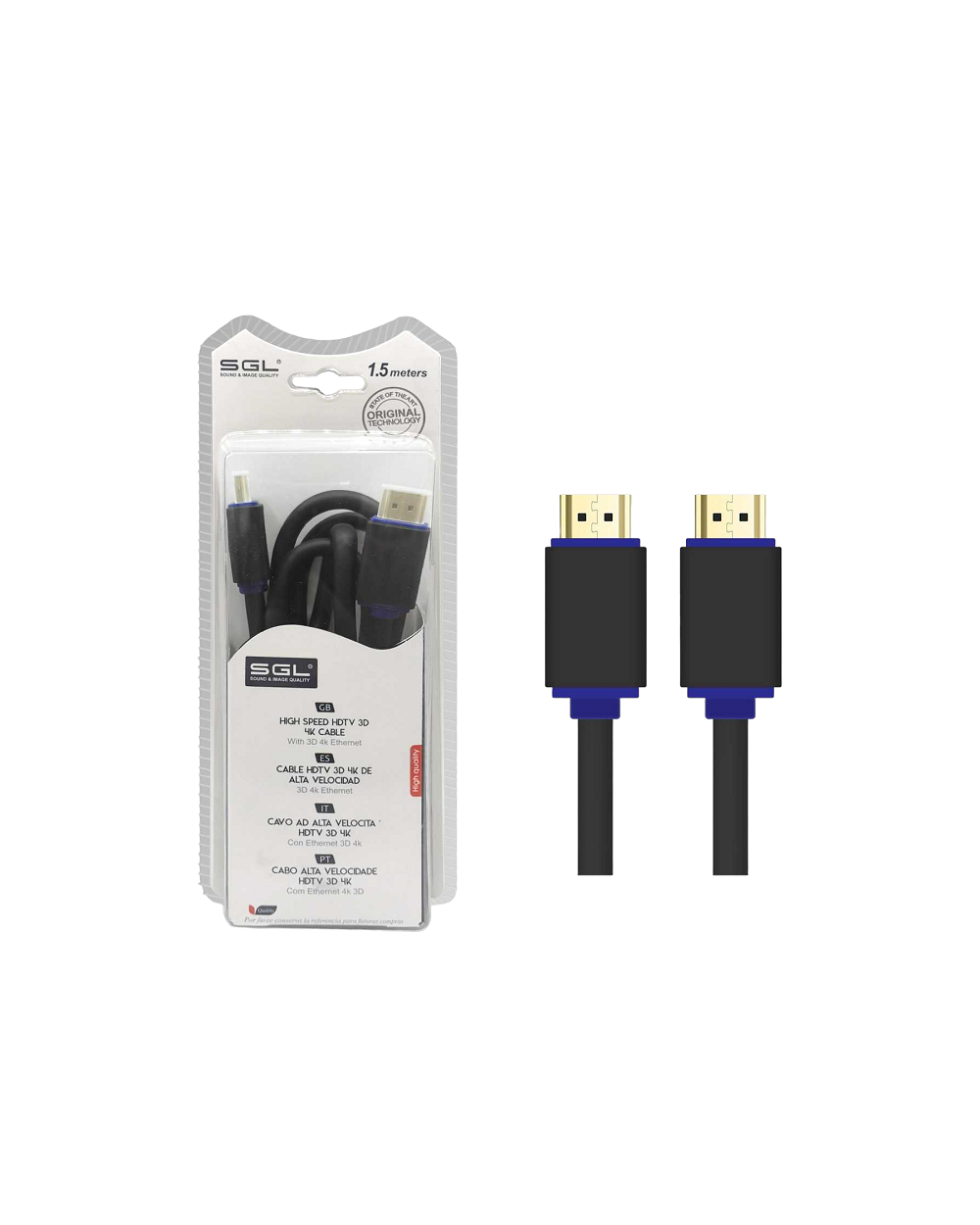 Καλώδιο HDMI - 1592 - Male/Male - 1.5m