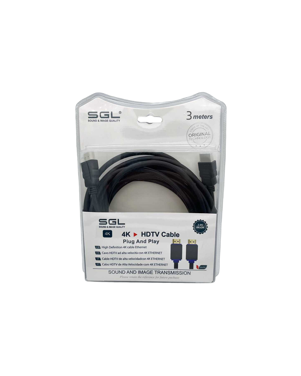 Καλώδιο HDMI - 1592 - Male/Male - 3m