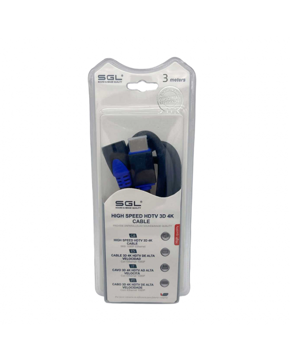 Καλώδιο HDMI γωνιακό - 90° - 1592F - Male/Male - 3m