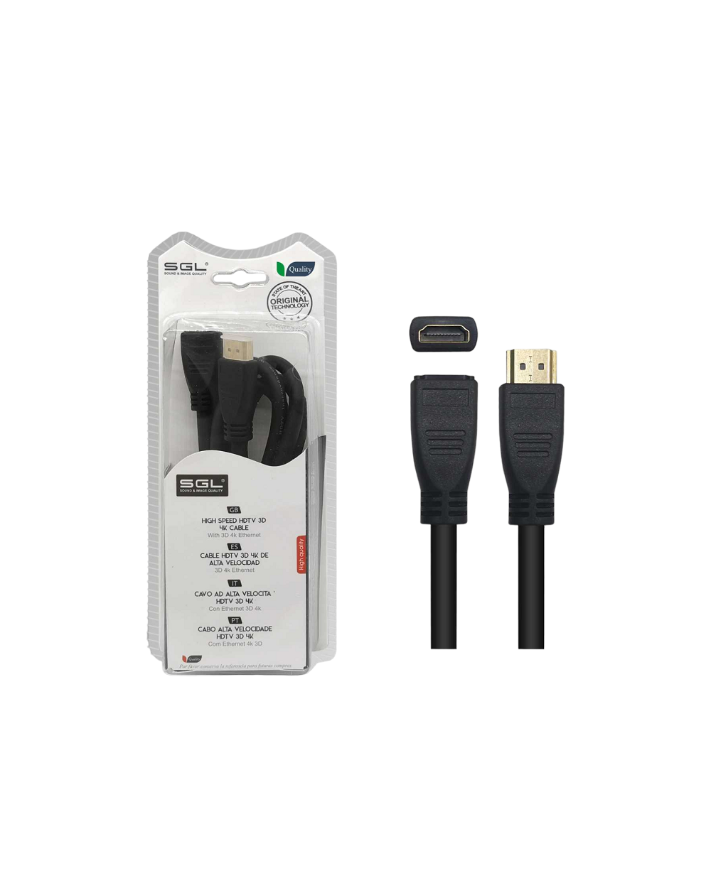 Καλώδιο HDMI - Male/Female - 1592C - 1.5m