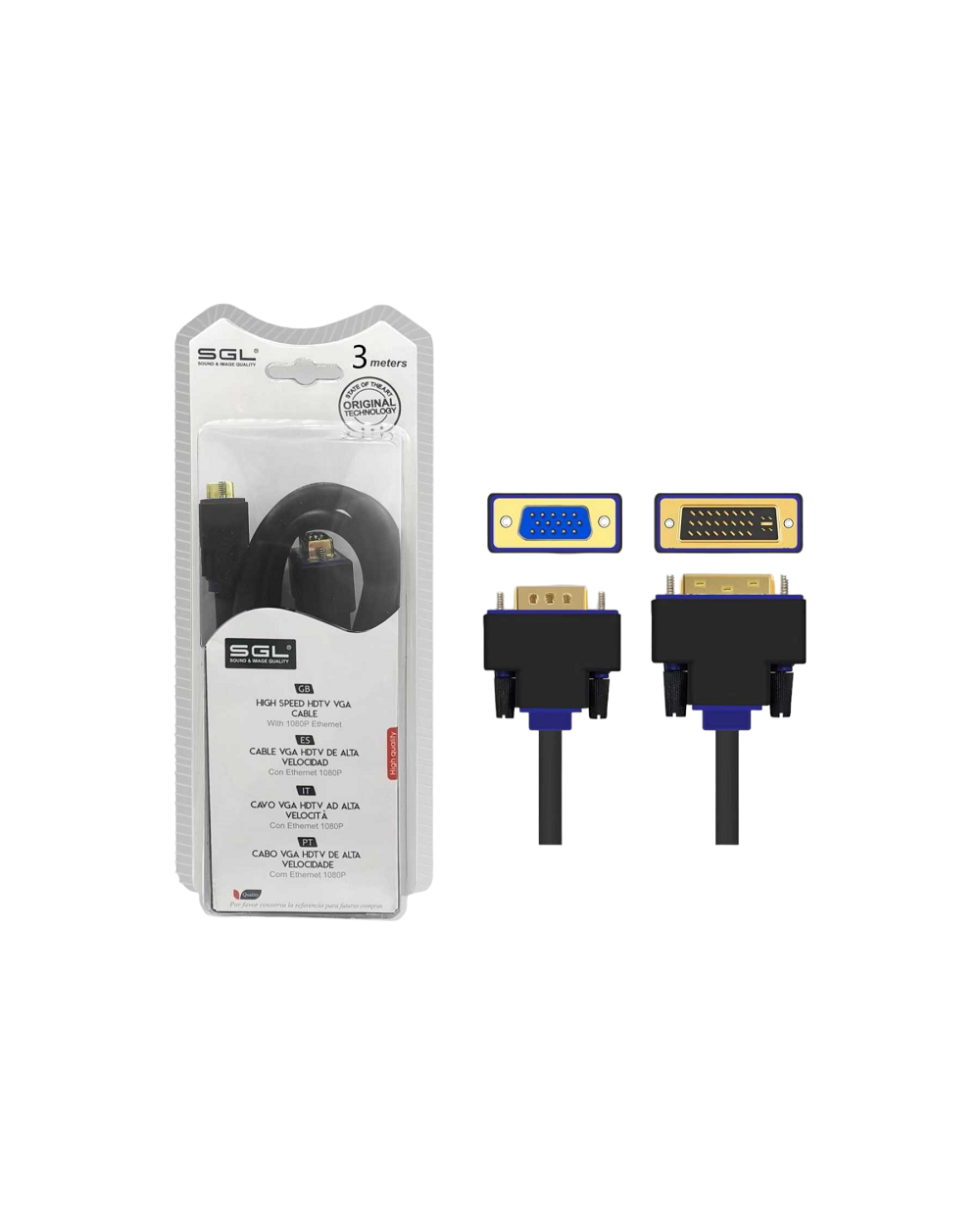 Καλώδιο VGA σε DVI - A1595-550 - 3m