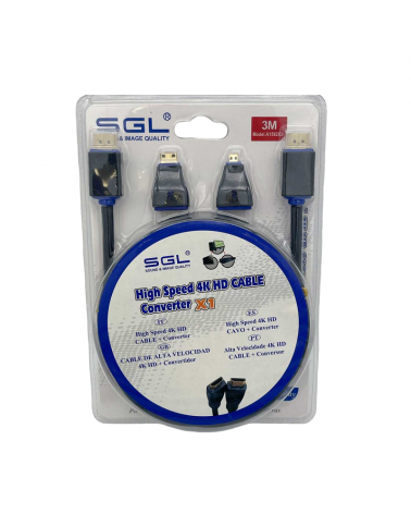 Σετ καλώδιο HDMI & αντάπτορες Mini/Micro HDMI - A1592X3 - 3m