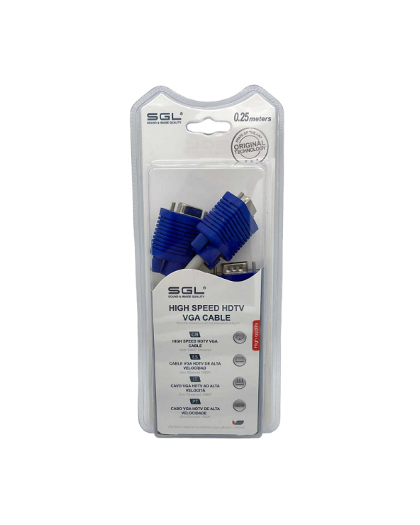 Διακλαδωτής VGA - Splitter - 550-2 - VGA female/2xVGA female - 25cm