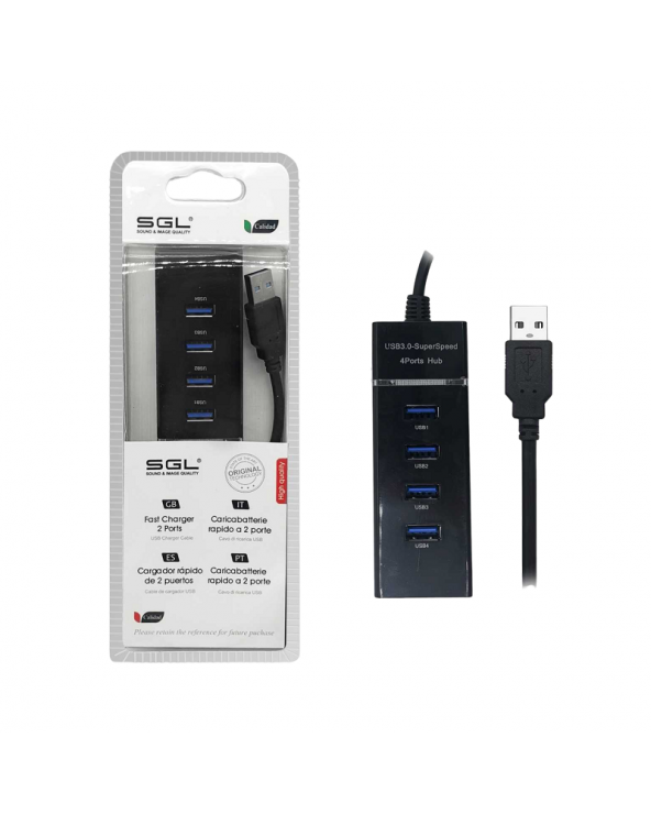 Αντάπτορας USB Hub με 4 θύρες - 304P - 30cm