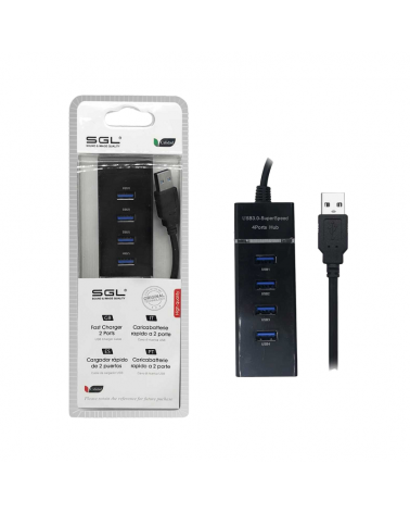 Αντάπτορας USB Hub με 4 θύρες - 304P - 30cm