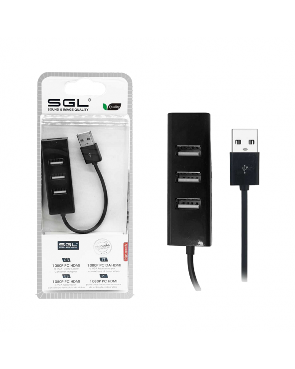 Αντάπτορας USB Hub με 3 θύρες - 303P - 12cm