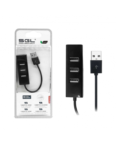 Αντάπτορας USB Hub με 3 θύρες - 303P - 12cm