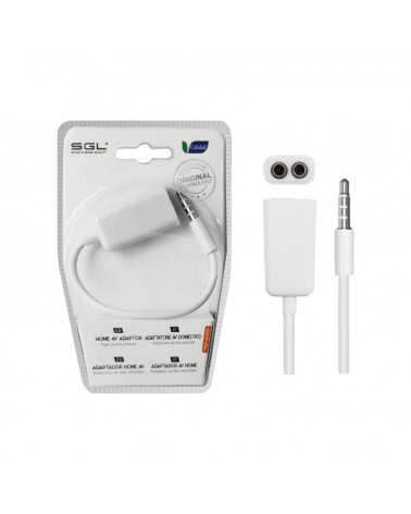 Αντάπτορας Jack 3.5mm - Male/2Female - 1576C