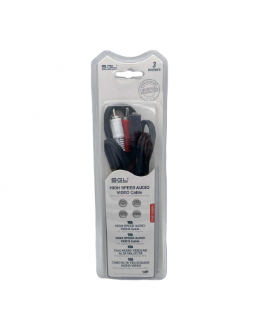 Καλώδιο ήχου - 1513 - Jack 3.5mm female/2xRCA male - 3m