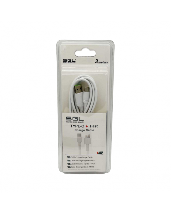 Καλώδιο φόρτισης & data - TypeC - Fast Charge - D1 - 3m