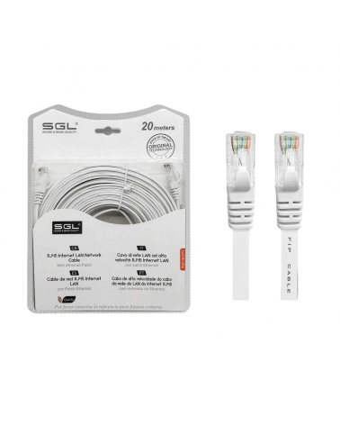 Καλώδιο δικτύου Ethernet - Πλακέ - A8P8C - 20m