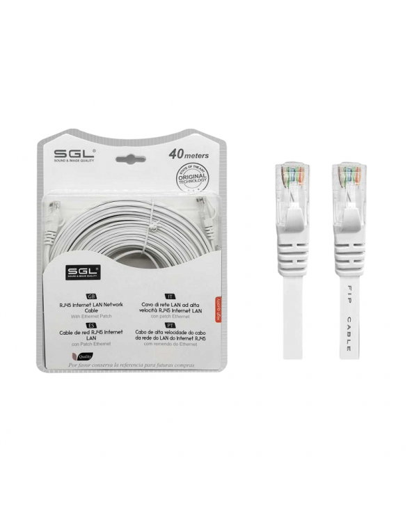 Καλώδιο δικτύου Ethernet - Πλακέ - A8P8C - 40m