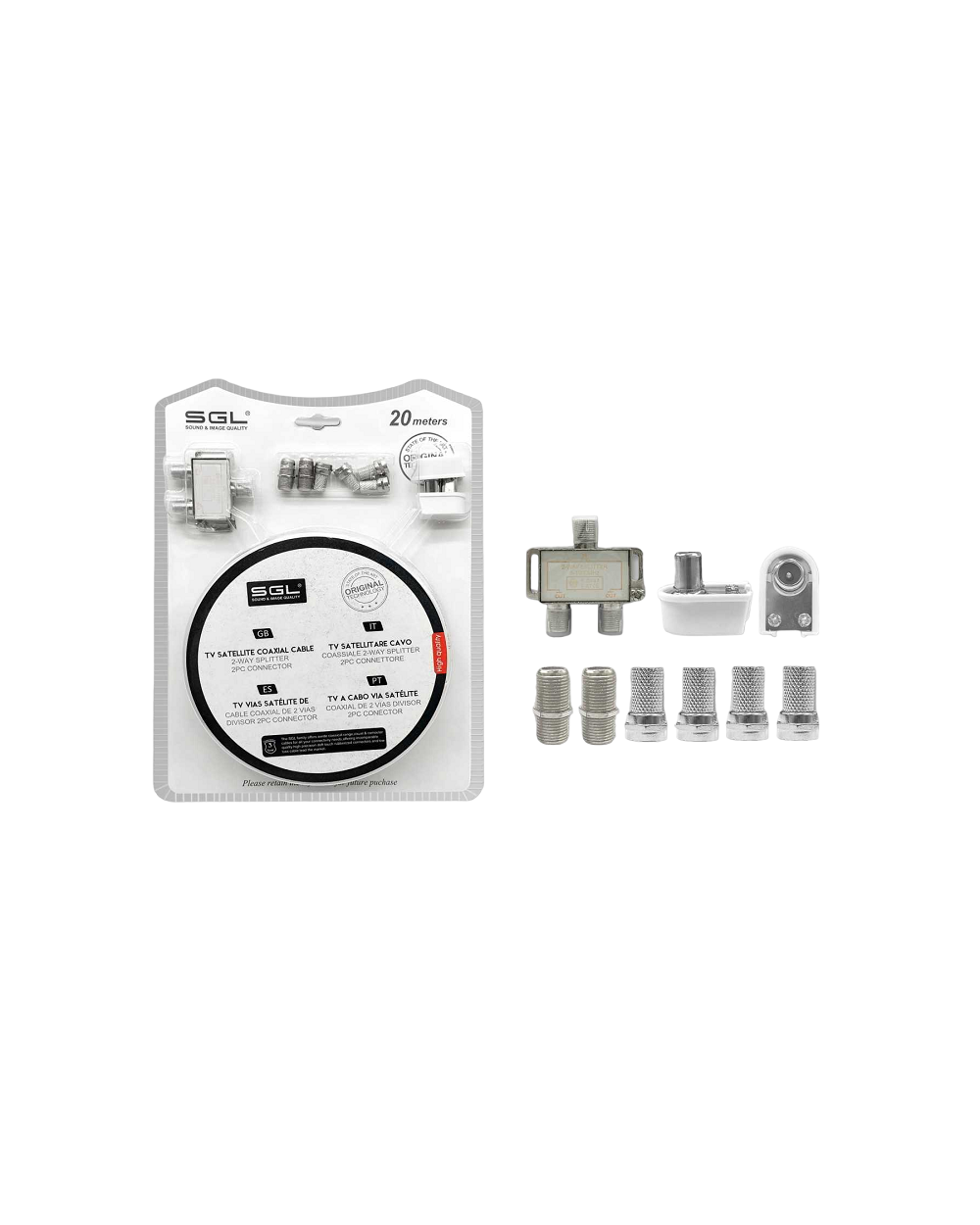 Σετ σύνδεσης κεραίας τηλεόρασης - 7221-1 - 20m