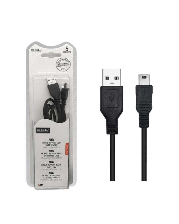 Καλώδιο μεταφοράς δεδομένων - Data - 3S - USB-A male/USB mini male - 5m