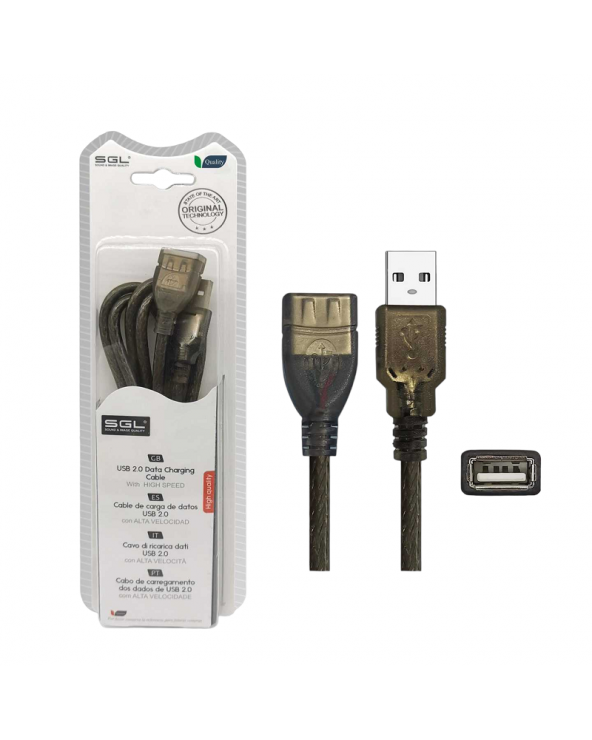 Καλώδιο USB 2.0 - 4S01 - USB-A male/USB-A female - 3m