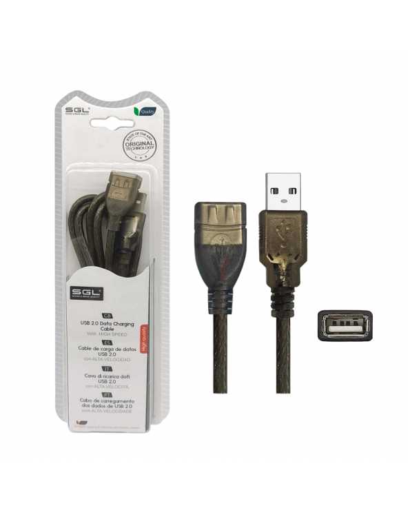 Καλώδιο USB 2.0 - 4S01 - USB-A male/USB-A female - 5m