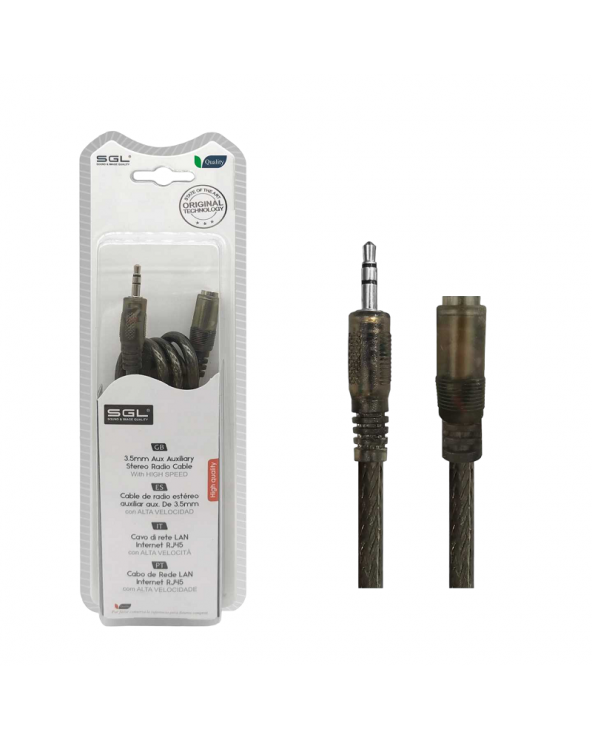 Καλώδιο ήχου - 40201 - Jack 3.5mm Male/Female - 1.5m